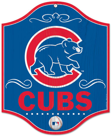 Chicago Cubs wood sign