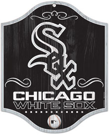 Chicago White Sox wooden logo sign