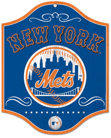 New York Mets wood sign