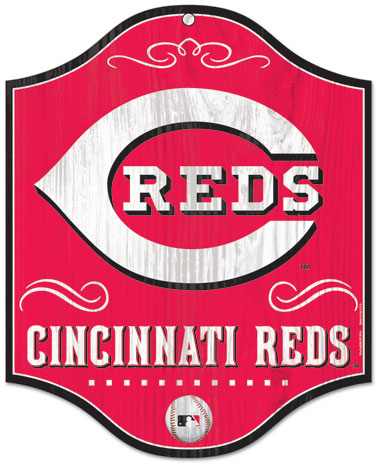 Cincinnati Reds wood sign