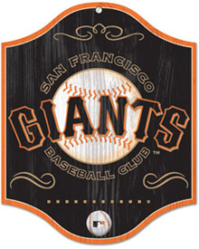 San Francisco Giants wooden logo sign