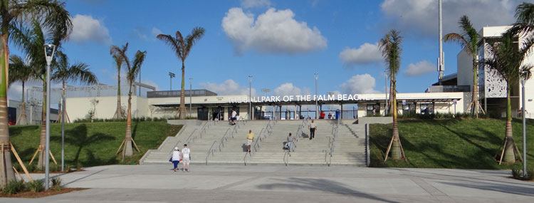 The Ballpark of the Palm Beaches exterior and entrance