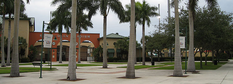 Roger Dean Stadium facade in 2008