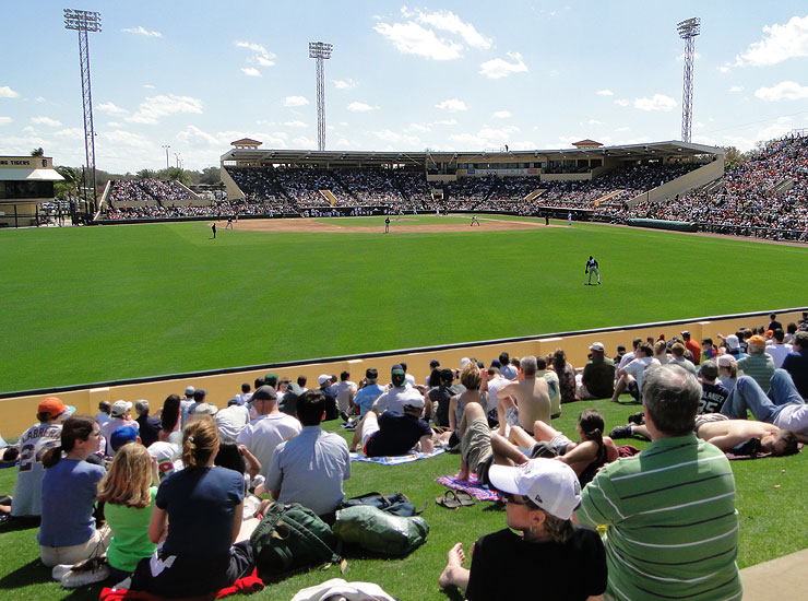 The Joker Marchant Stadium berm is in left field and opened as part of a massive stadium renovation project in 2003