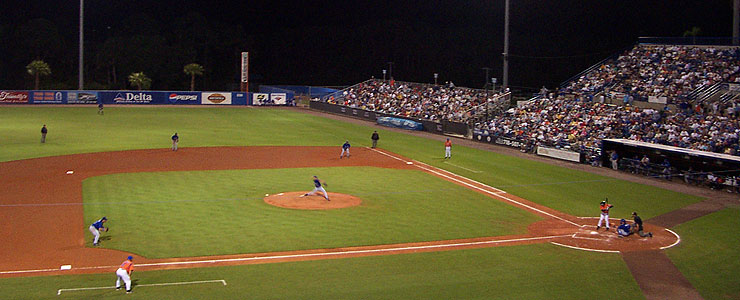 The stadium as it appeared from this angle in 2003 looks about the same as it does today, with the exception of the yet-to-be-built berm