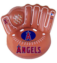 Angels inflatable baseball glove chair