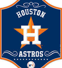 Houston Astros wooden sign