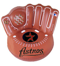 Astros inflatable baseball glove chair