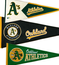 Oakland A's pennants