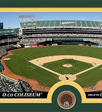 McAfee Coliseum infield dirt photomint