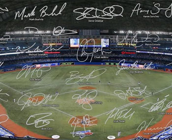 Rogers Centre photo with signatures