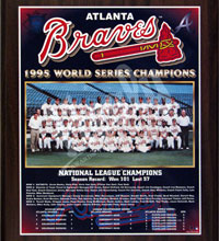 Atlanta Braves 1995 champions Healy plaque
