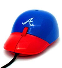 Braves cap optical mouse
