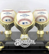 Brewers acrylic baseball display cases