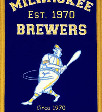Milwaukee Brewers heritage logo banner
