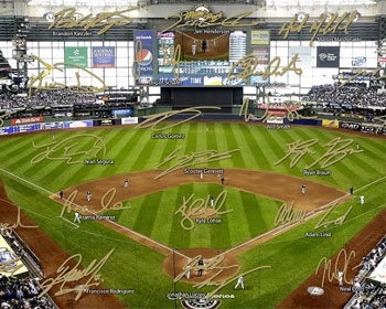 Miller Park photo with signatures