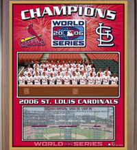 St. Louis Cardinals 2006 champions Healy plaque