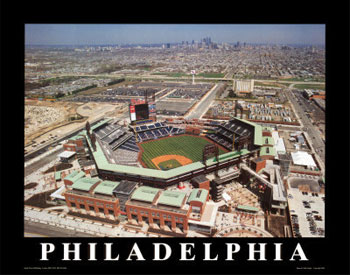 Citizens Bank Park aerial poster