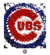 Chicago Cubs team logo fine art