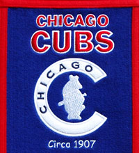 Chicago Cubs heritage logo banner
