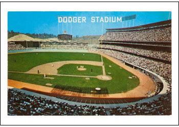Classic Dodger Stadium poster