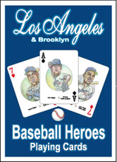 Los Angeles/Brooklyn baseball playing cards