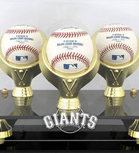 San Francisco Giants acrylic baseball display cases