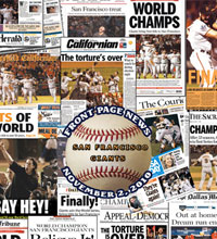 Giants World Champions collage poster
