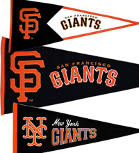San Francisco and New York Giants pennants