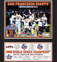 San Francisco Giants 2010 champions plaque