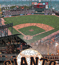 Giants ballpark and logo puzzle