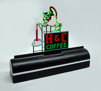 Animated H&C Coffee sign