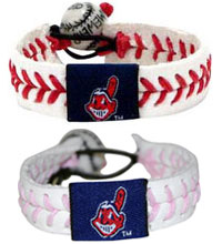 Cleveland Indians baseball seam bracelets