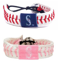 Seattle Mariners baseball seam bracelets