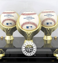 Mariners acrylic baseball display cases