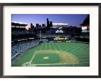 Framed photo of Seattle's Safeco Field