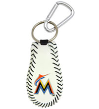 Miami Marlins baseball key chain
