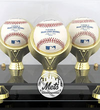 New York Mets acrylic baseball display cases