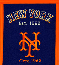 New York Mets heritage logo banner