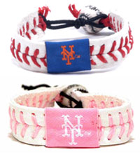 New York Mets baseball seam bracelets