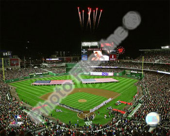 Nationals Park inaugural game poster