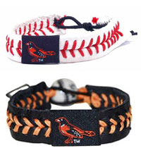 Baltimore Orioles baseball seam bracelets