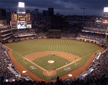 Petco Park at twilight poster