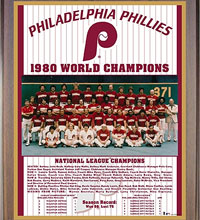 Philadelphia Phillies 1980 champions Healy plaque