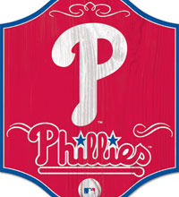 Philadelphia Phillies wooden sign