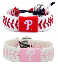 Philadelphia Phillies baseball seam bracelets