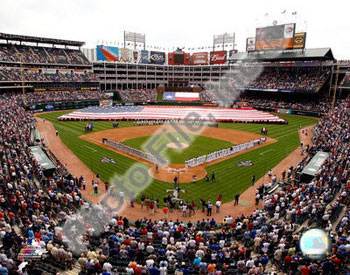 Rangers Ballpark Opening Day poster