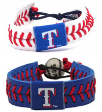 Texas Rangers baseball seam bracelets