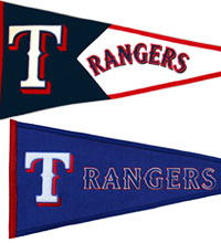 Texas Rangers pennants