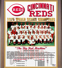Cincinnati Reds 1975 champions Healy plaque